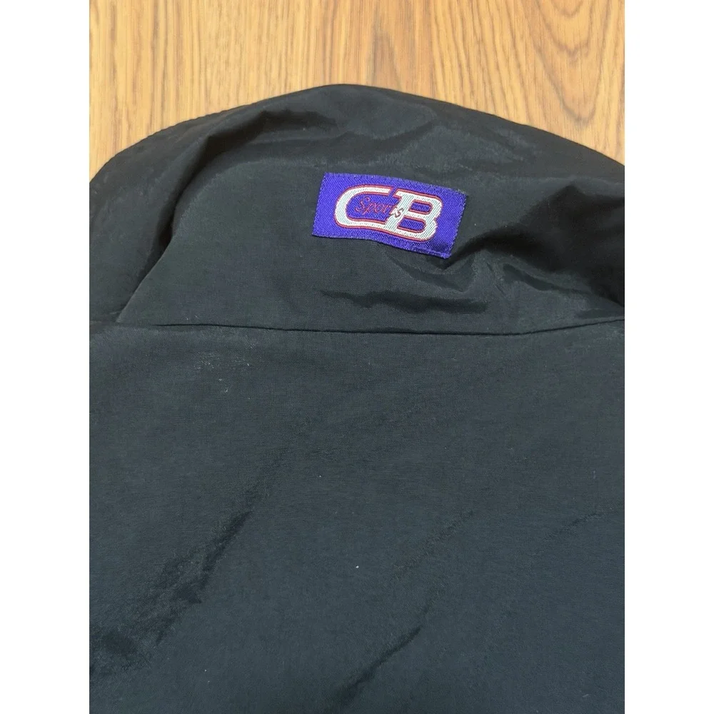 CB Sports Ski Jacket Mens Large Black Blue Zip Out Fleece Liner